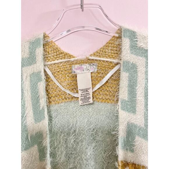 Free People Boho Diamondback Cozy Kimono One Size - Picture 8 of 9